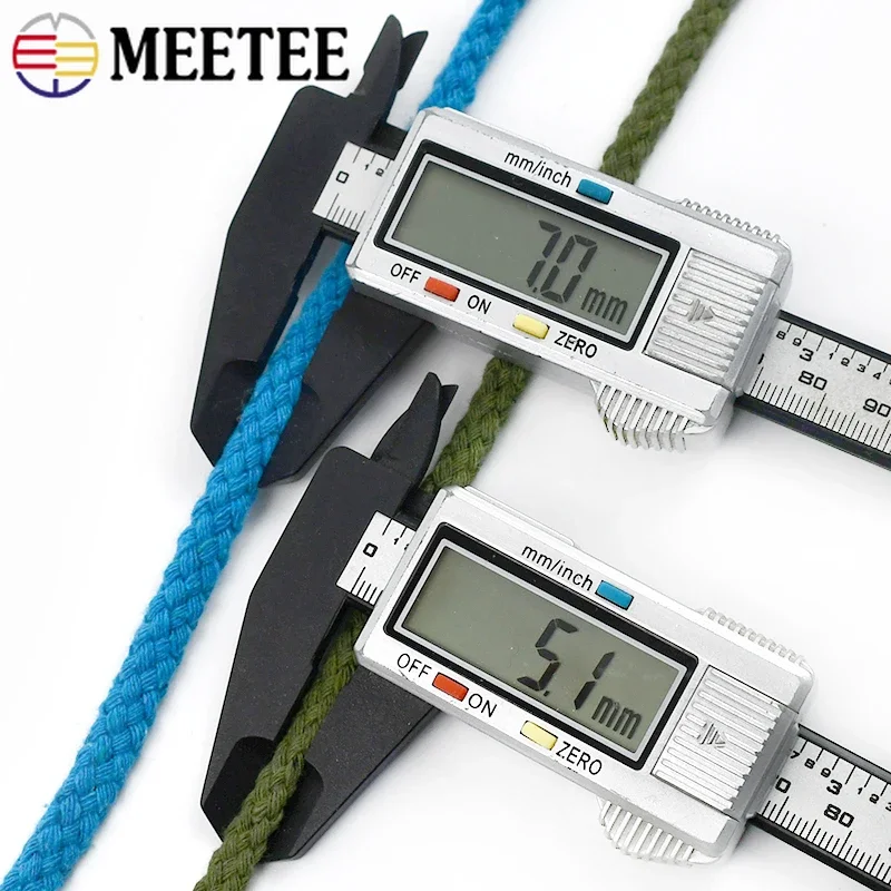 Premium Cotton Twisted Rope for Sewing & Crafting - 10M 5/7mm, Ideal for Bag Straps & Home Decor