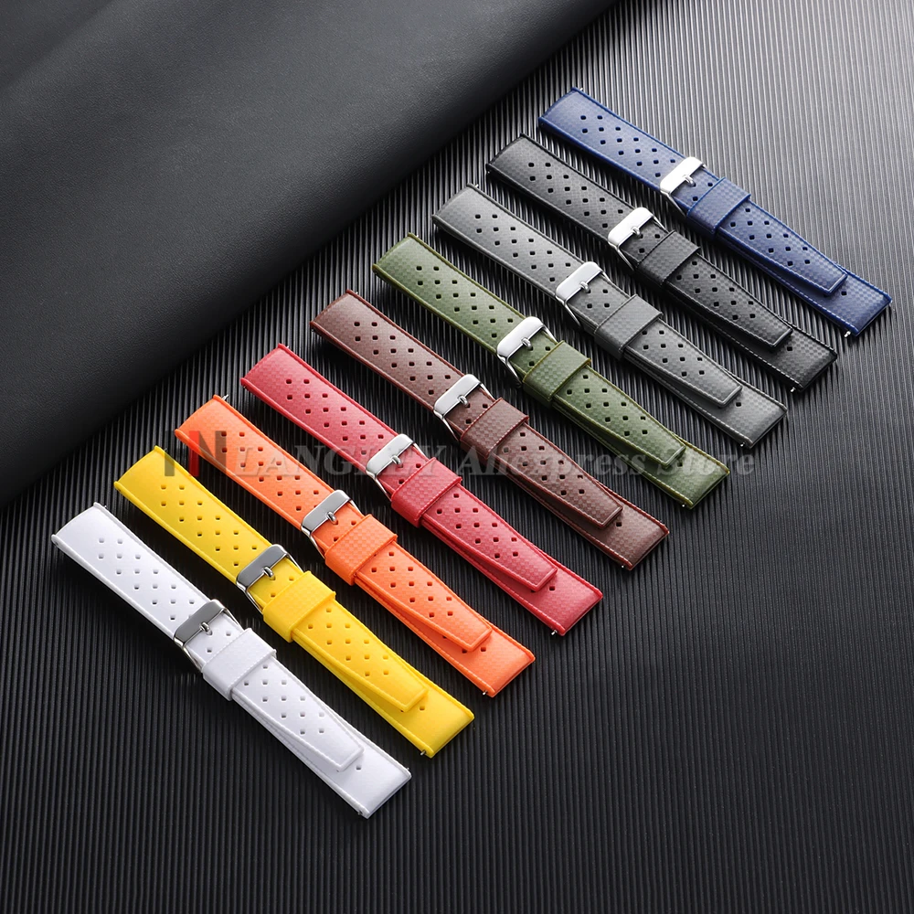 Premium Waterproof Silicone Watch Strap with Quick Release - Universal Diving Bracelet