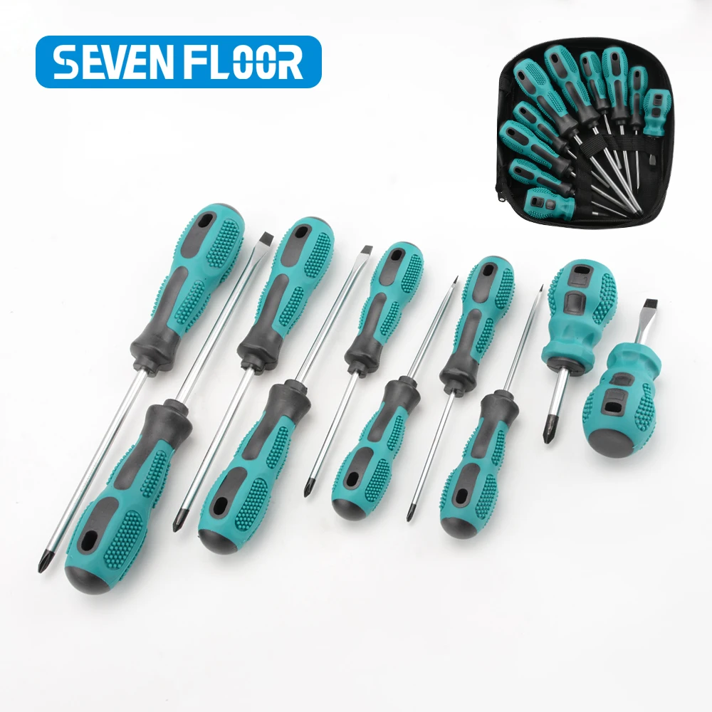 Precision Screwdriver Set 10Pcs Precision Screwdriver Set Hand Multi-tool Kit SL and PH Magnetic Bit Insulated Handle Screw Driver Repair Tools