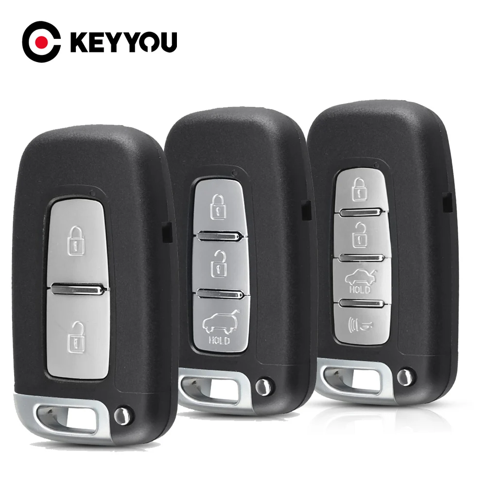 

KEYYOU 10PCS 2/3/4 Buttons Remote Key Shell For Hyundai IX35 Sonata 8 For Kia K2 K5 Sportage Forte Smart Car Key Case