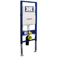 Geberit DuoFix In-Wall System with Sigma Concealed Tank 2x6 Wall Construction White Fits 15-19" Toilet Heights 1.6 GPF Supports 1