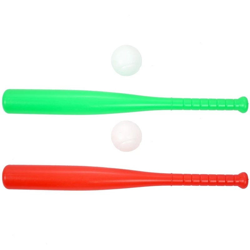 

New-2Set Souviner Baseball Bat Sports Toys Children's Toys Baseball Bat Green & Red