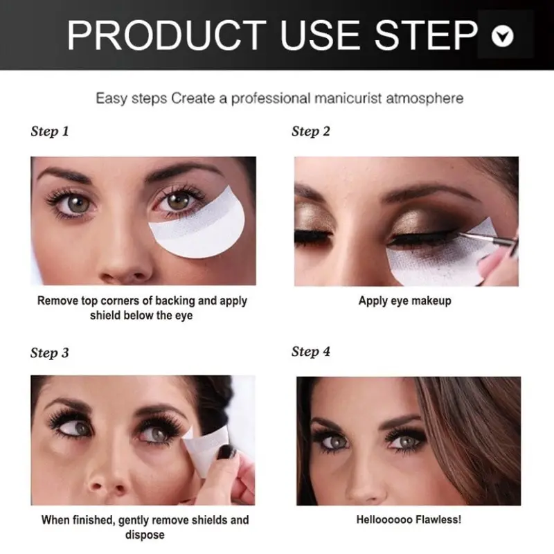 Eye Shadow Sticker Outline Eye Shadow Smoke Makeup Isolation Sticker Makeup Auxiliary eyeshadow protector tape