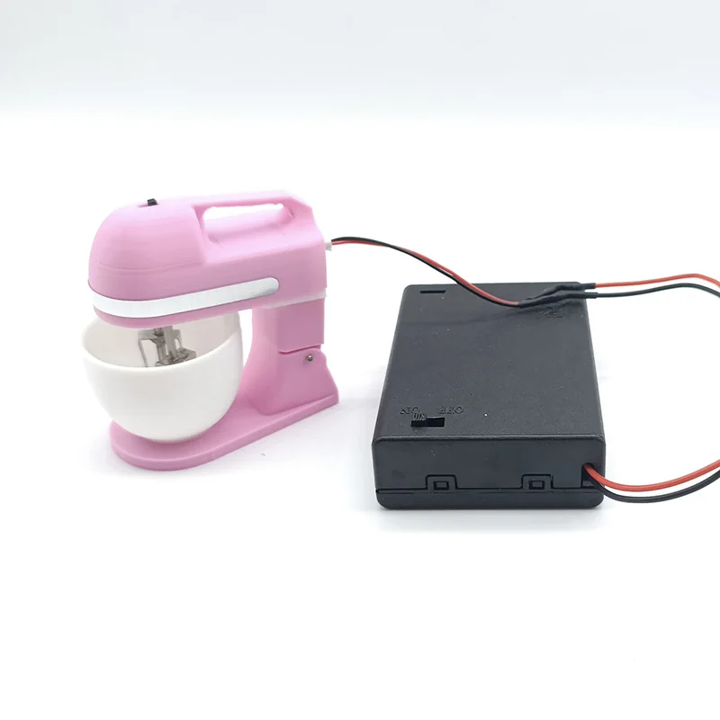Dollhouse Mini Simulation Electric Egg Beater (Can Be Working) Model for Kitchen Furniture Decoration Accessories 6