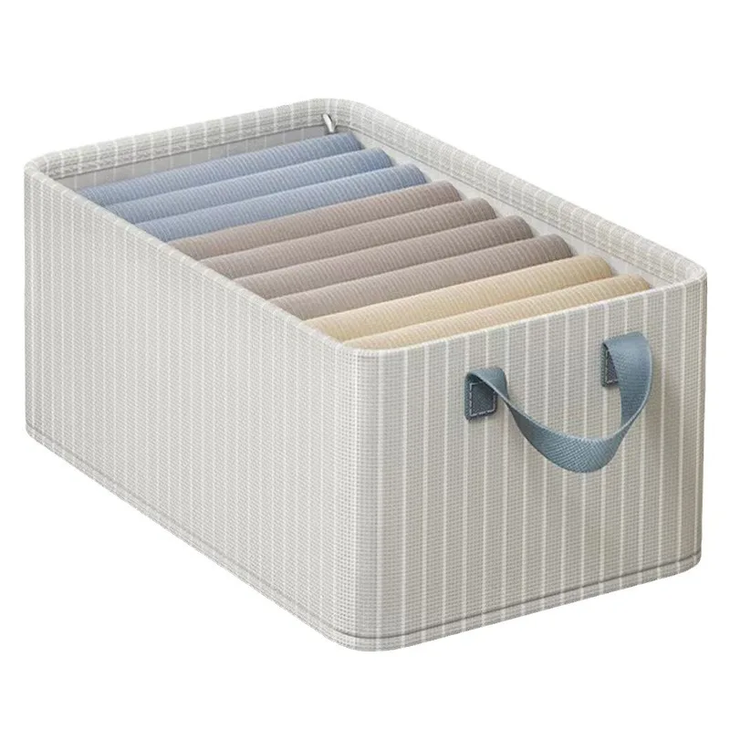 Foldable Clothes Storage Bag Large Capacity Cotton Quilt Moisture Dustproof Storage Box Portable Wardrobe Clothes Organizer 5