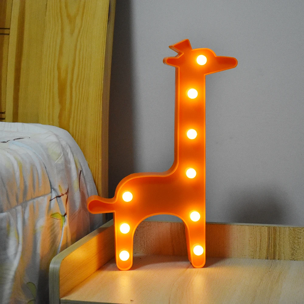 Veilleuse LED en Forme de Girafe pour Chambre d'Enfant