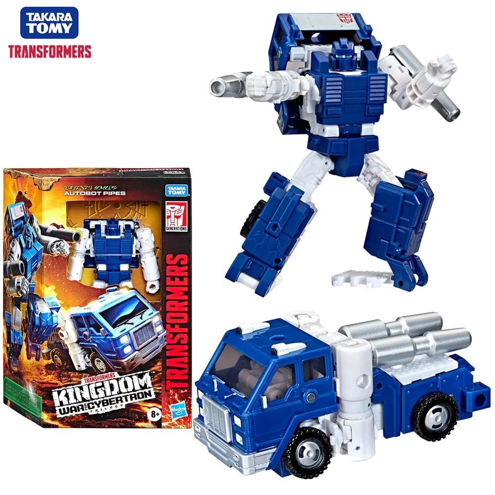 [Disponibile] Tapara Tomy Transformers War For Cybertron: Kingdom Autobot Pipes Deluxe Class Action Figure Collection Model Toys