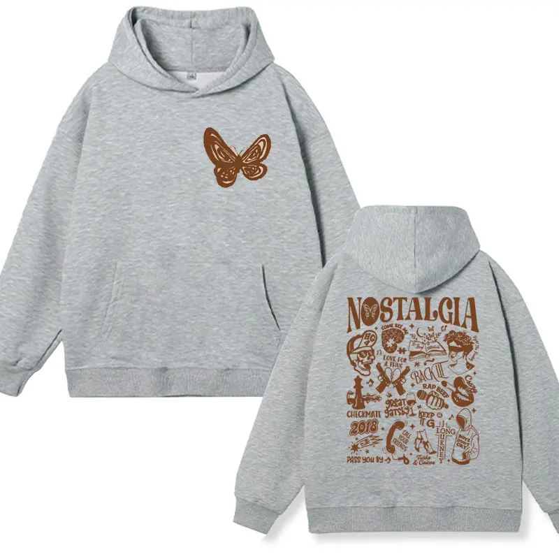Rapper Rod Wave Nostalgia Print Hoodies Men Women's Fashion Vintage Oversized Sweatshirt Winter Long Sleeve Fleece Pullover Male