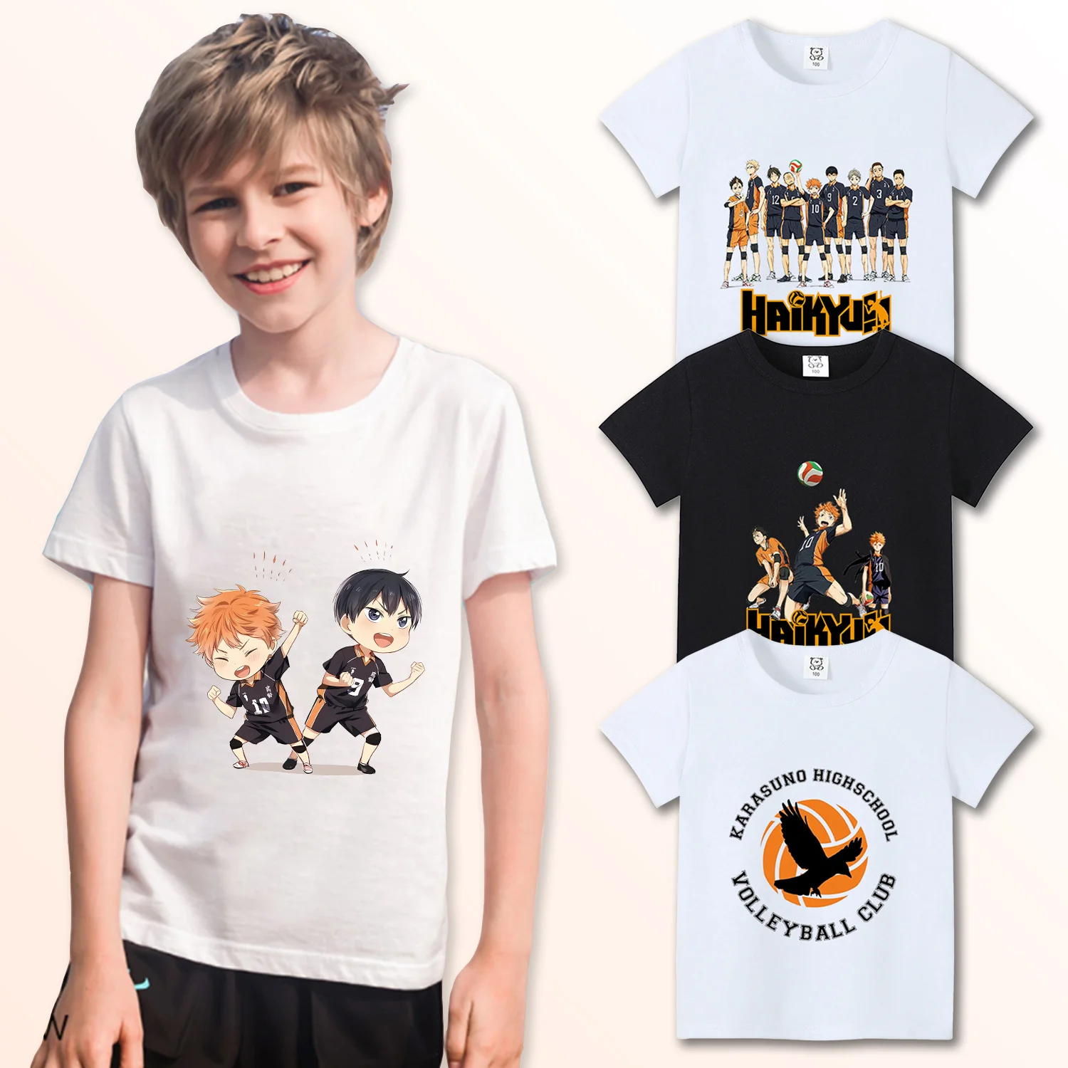 Haikyuu T-shirt Anime Hinata Shoyo Boys Girl Clothes Children's Tops  Graphic T Shirts Cartoon Print Short Sleeve Tee Kids Gifts - AliExpress, image size:1500x1500
