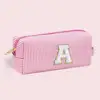 Makeup Pouch Waterproof Letter Cosmetic Storage Bags with Zipper Closure Capacity Makeup Organizer Pouches for Set of 2 Cosmetic 2