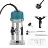 800W Electric Wood Router Woodworking Electric Trimmer  Engraving Slotting Trimming Carving Router With 6.35mm Milling Cutter 2