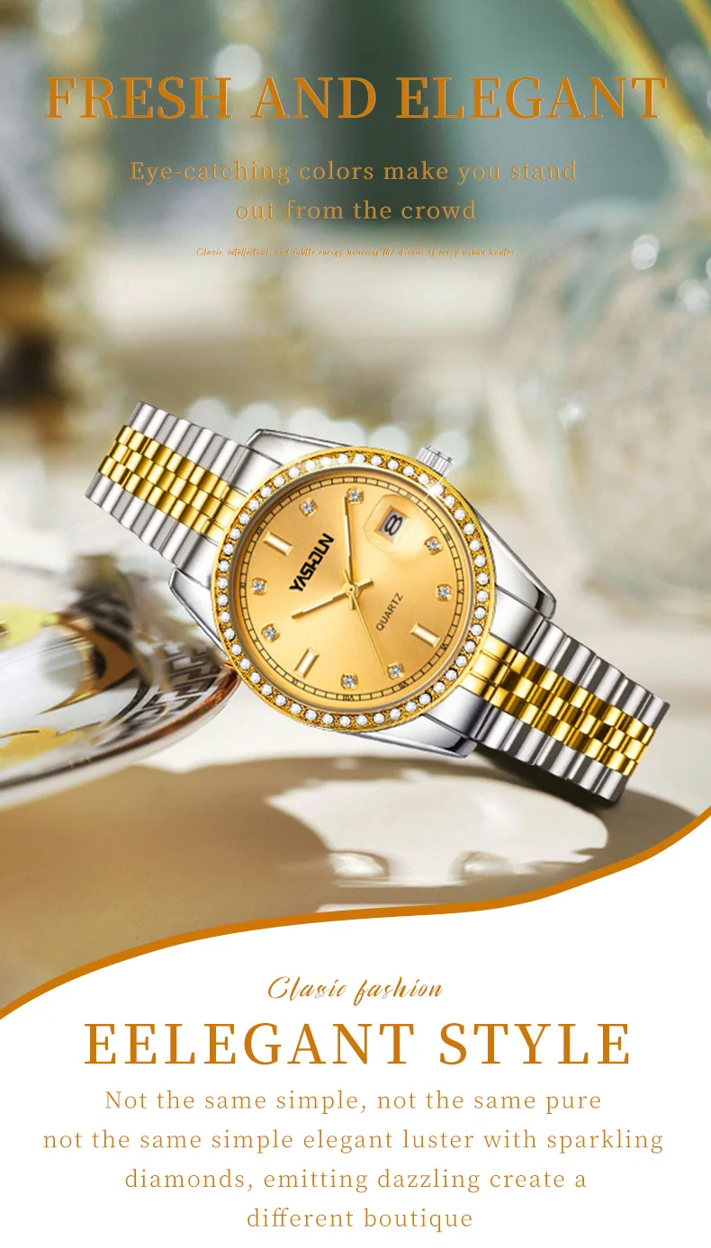 Fashion Temperament Women's Watch Automatic Mechanical Quartz Watch Waterproof Luminous Steel Strip Women's Watch_voghion.com