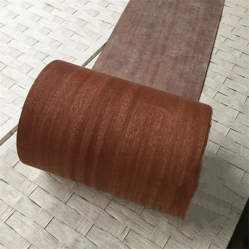 Natural Genuine Wood Veneer Sliced Sapele 0.2mm Veneers Furniture Edge Banding Veneer 26*250cm（W*L）