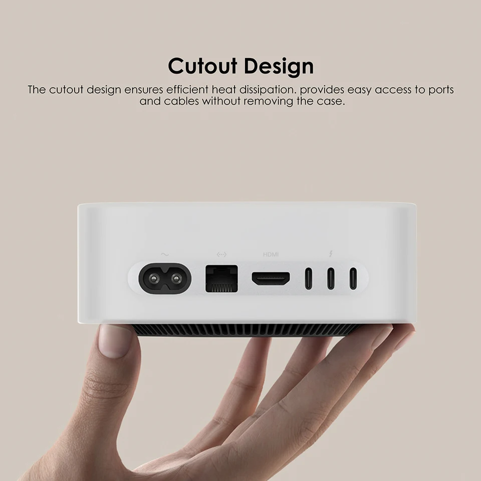 Silicone Protective Case for Mac Mini M4 2024