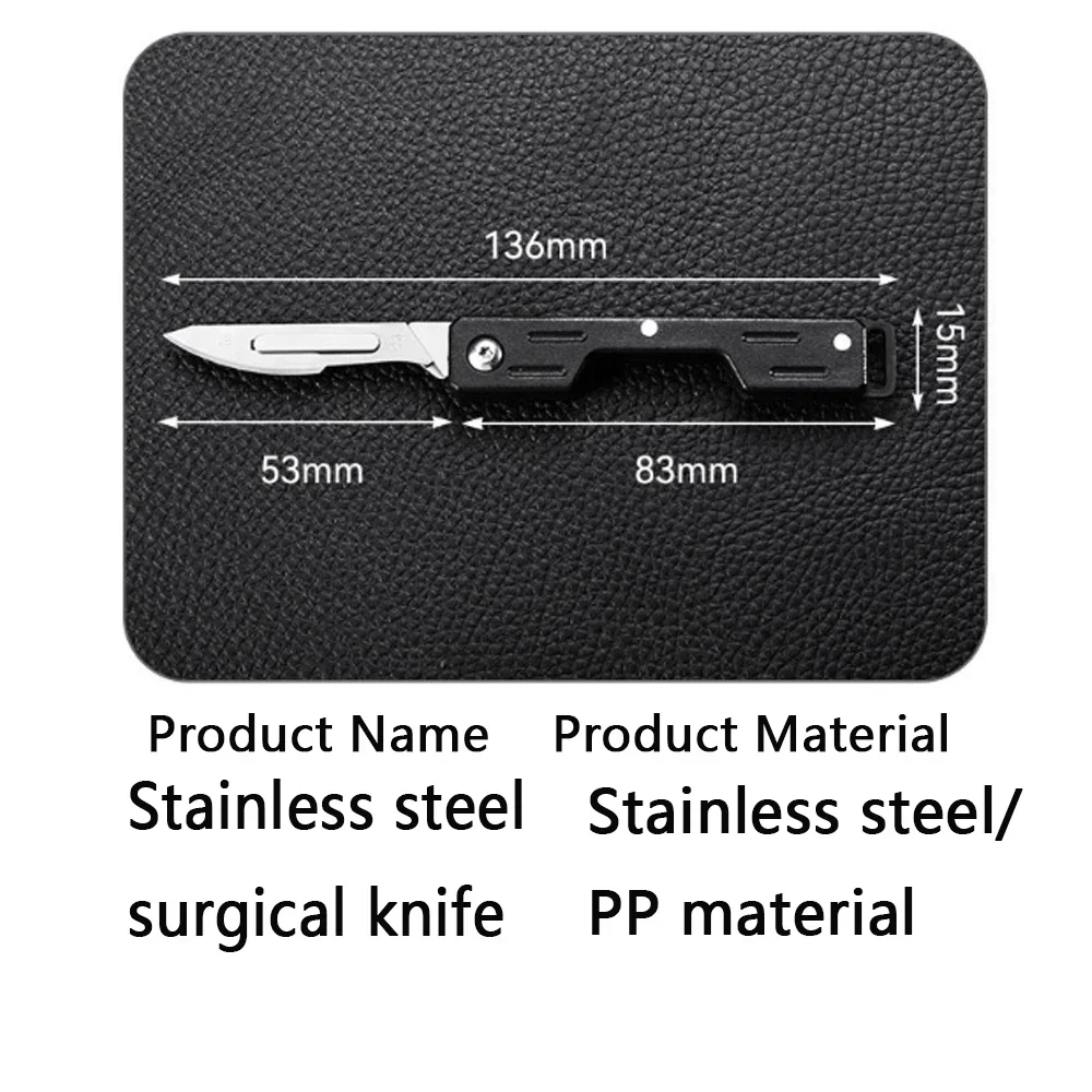NEW DIY Mini Performance Folding Machinery Cost Scalpel Medical Folding Knife EDC Outdoor Unpacking Pocket Knife 5