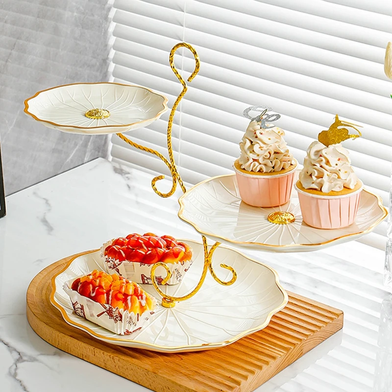 Dessert Cake Stand Display Rack Fruit Plate Cupcake Tray Birthday Party Wedding Table Decorations Desktop Holder