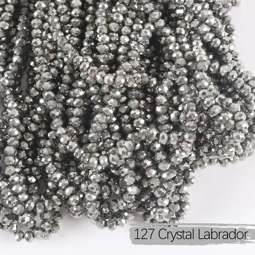 2mm 4mm 6mm 8mm Rondelle Austria Crystal Beads Faceted Glass Beads Loose Spacer Beads for DIY Bracelet Garment Making - Image 21