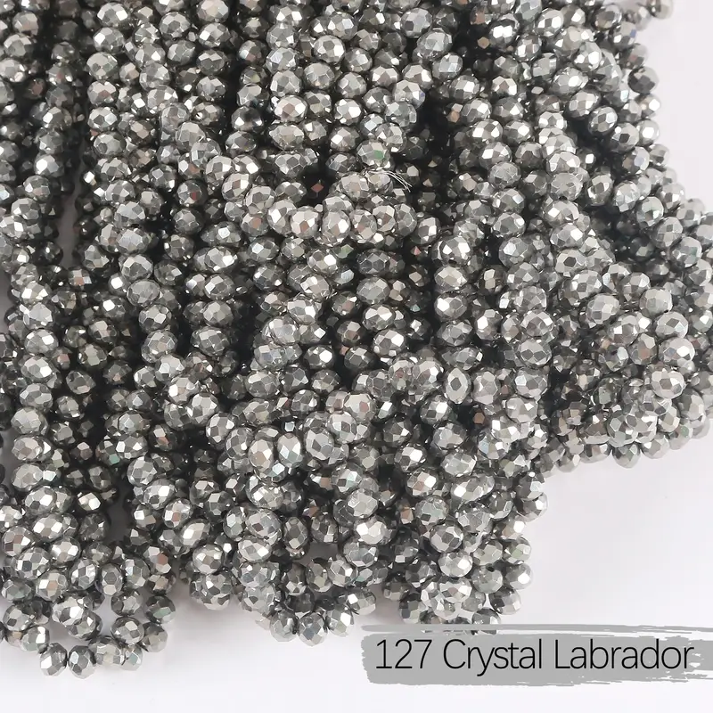 2mm 4mm 6mm 8mm Rondelle Austria Crystal Beads Faceted Glass Beads Loose Spacer Beads for DIY Bracelet Garment Making - Image 21