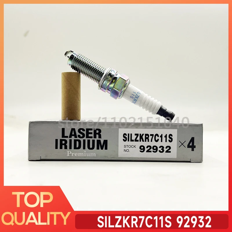 

4 шт., свечи зажигания SILZKR7C11S 92932 для Crider Jade Odyssey Accord Civic SILZKR7C11S, детали для авто