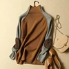 Women Fall Half Turtleneck Sweater Knitted Soft Pullovers Cashmere Jumpers Basic Soft Sweaters For Women 2025 Autumn Winter 4