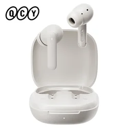 QCY Wireless Earphones with Bluetooth 5.3 and AI Wind Noise Reduction (WHITE)