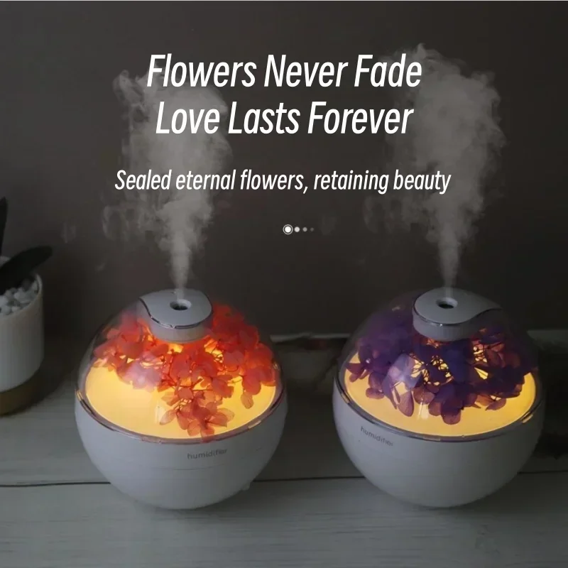 

Household Ultrasonic Mist Maker USB Aroma Diffuser Eternal Flower Aromatherapy Essential Oil Air Humidifier Diffuser