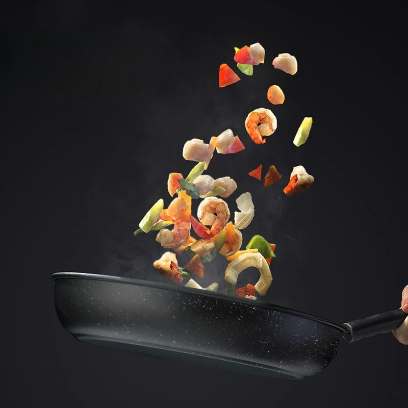 1 PC Mini Non Stick Frying Pan, Thousand Layer Frying Pan, Thickened Steak, Fried Eggs,  Fish, Induction Cooker, Universal Stove