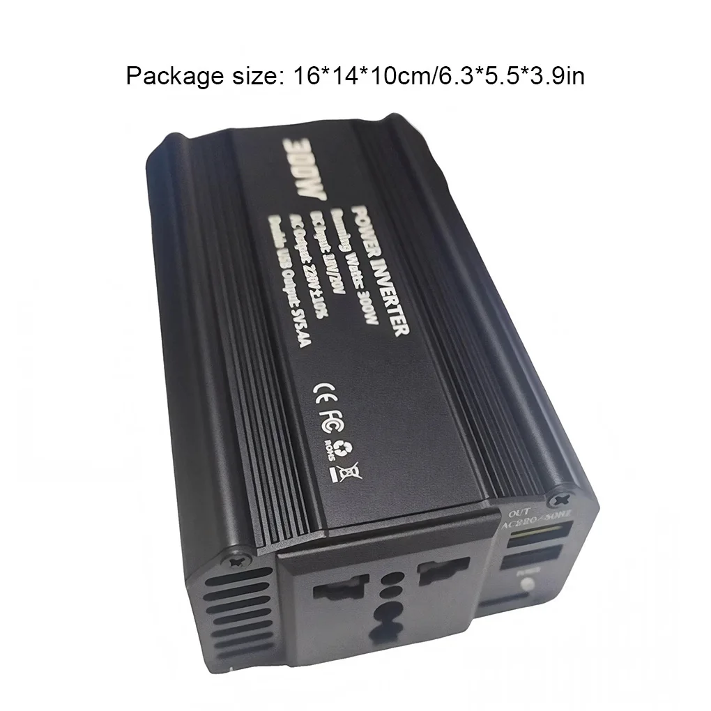 300W Car Power Inverter For Makita/Dewalt/Milwaukee Outdoor Inverter AC220V/DC18V Power Station Generator USB Inverter Adaptor