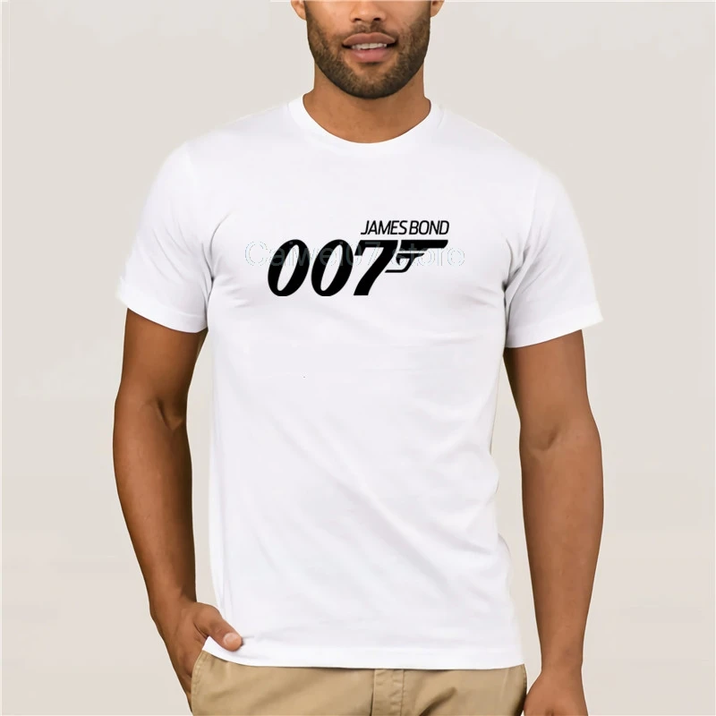 Movie Film 007 Design Funny T Shirt for Men and men,Unisex Breathable Graphic Premium T Shirt
