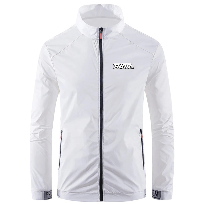 THORSOL Men Cycling Jacket Bike Windbreaker Chaqueta Mtb Thin Bicycle Coat Hiking Climbing Clothes Sun Protection MTB Clothing