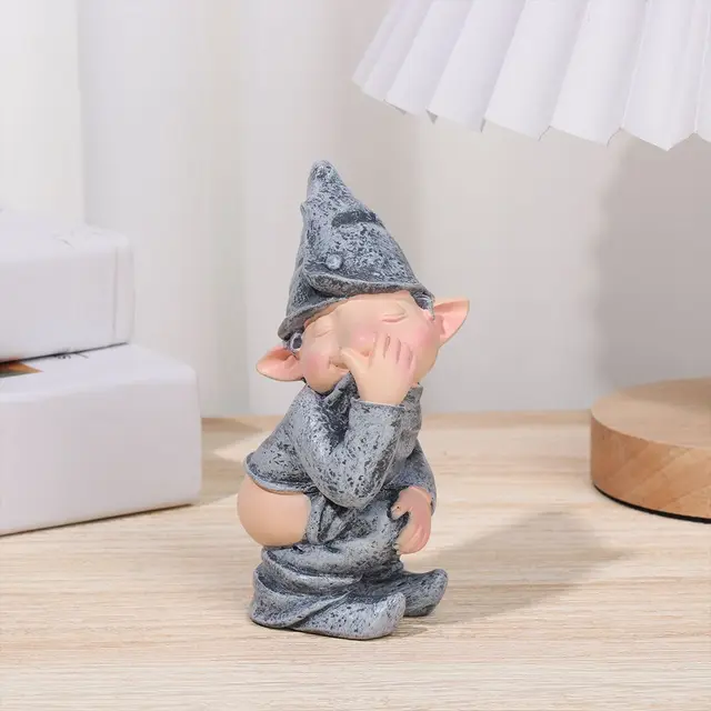 Gyanta Otthoni Dekoráció Csintalan Törpe Szobrok Elf Pooping A Figura Miniatűr Szobor Gnóm Szoborok