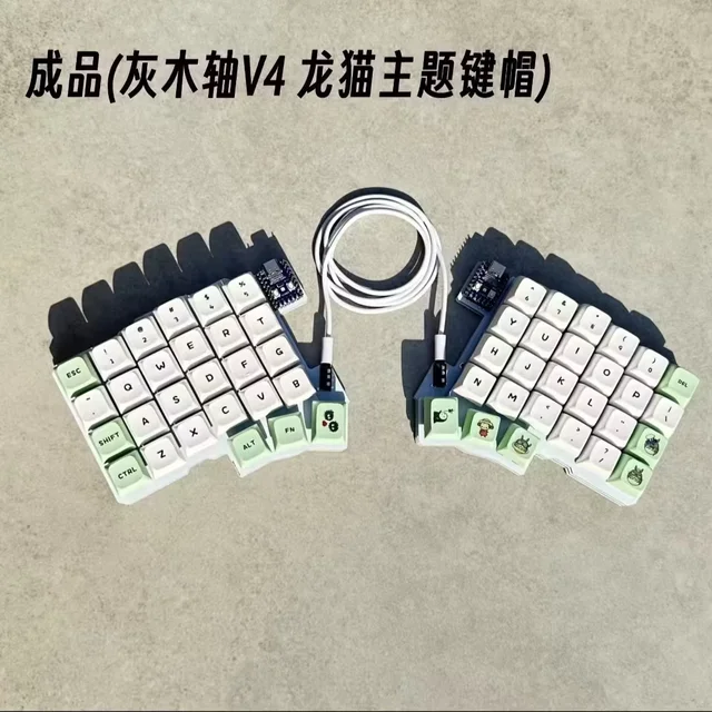 【こ出品】54キー◆左右分割型◆メカニカルキーボード Silakka54 Silakka54 分割キーボード有線ホットスワップサポート QMK/VIAL