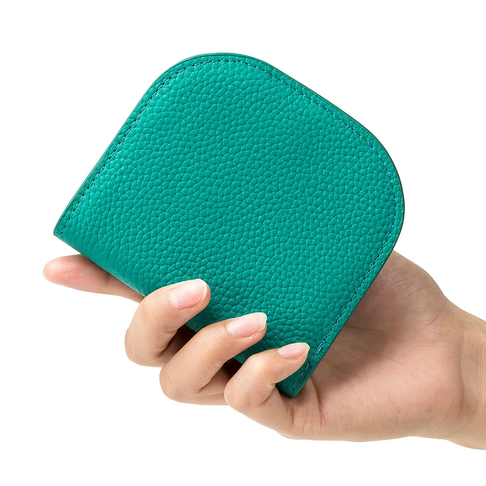 Ultra Thin Short Style Wallet for Women Mini Money Bag Genuine Leather Wallet Women Small Coin Purse Female Card Holder Wallets
