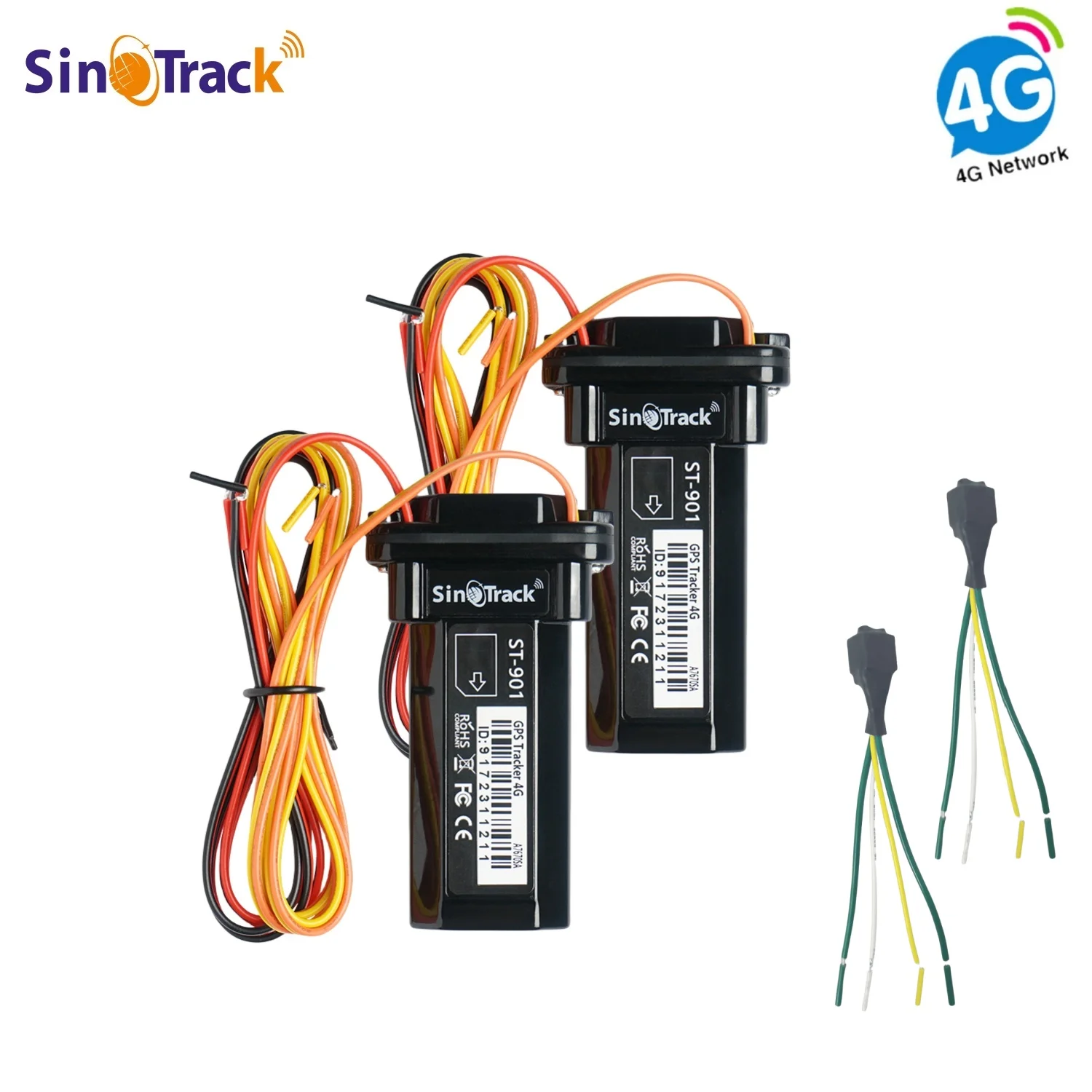Traceur GPS SinoTrack 4G ST-901L - Anti-vol Pour Voiture, Moto, Camion - Étanche, Neuf