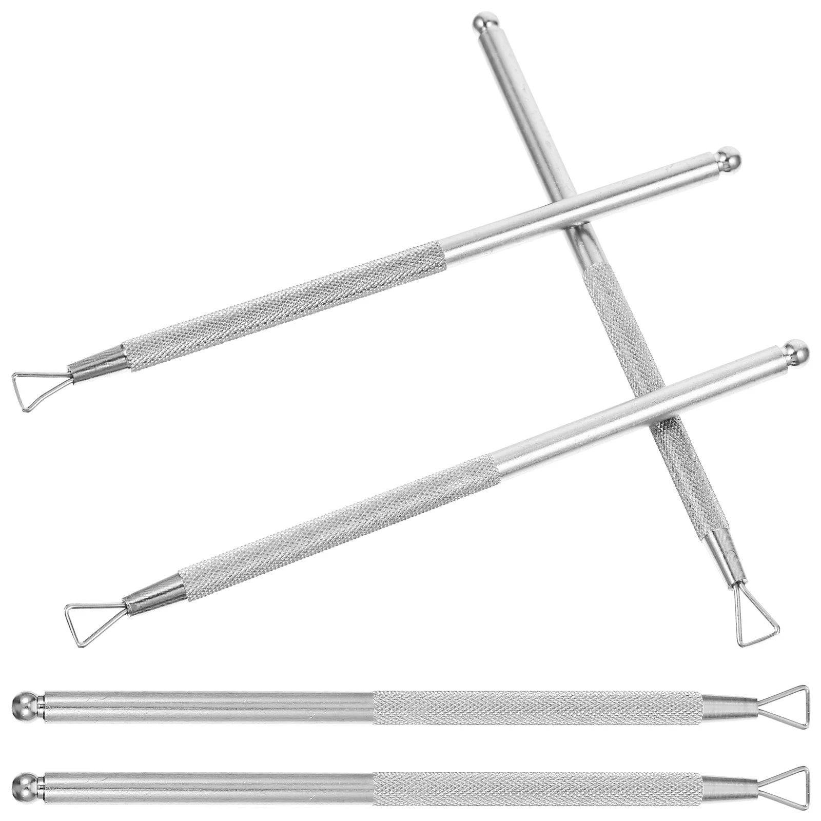 

5 Pcs Nail Remover Art Removing Tool Cuticle Peeler Pedicure Tools Dip Stainless Steel Gel