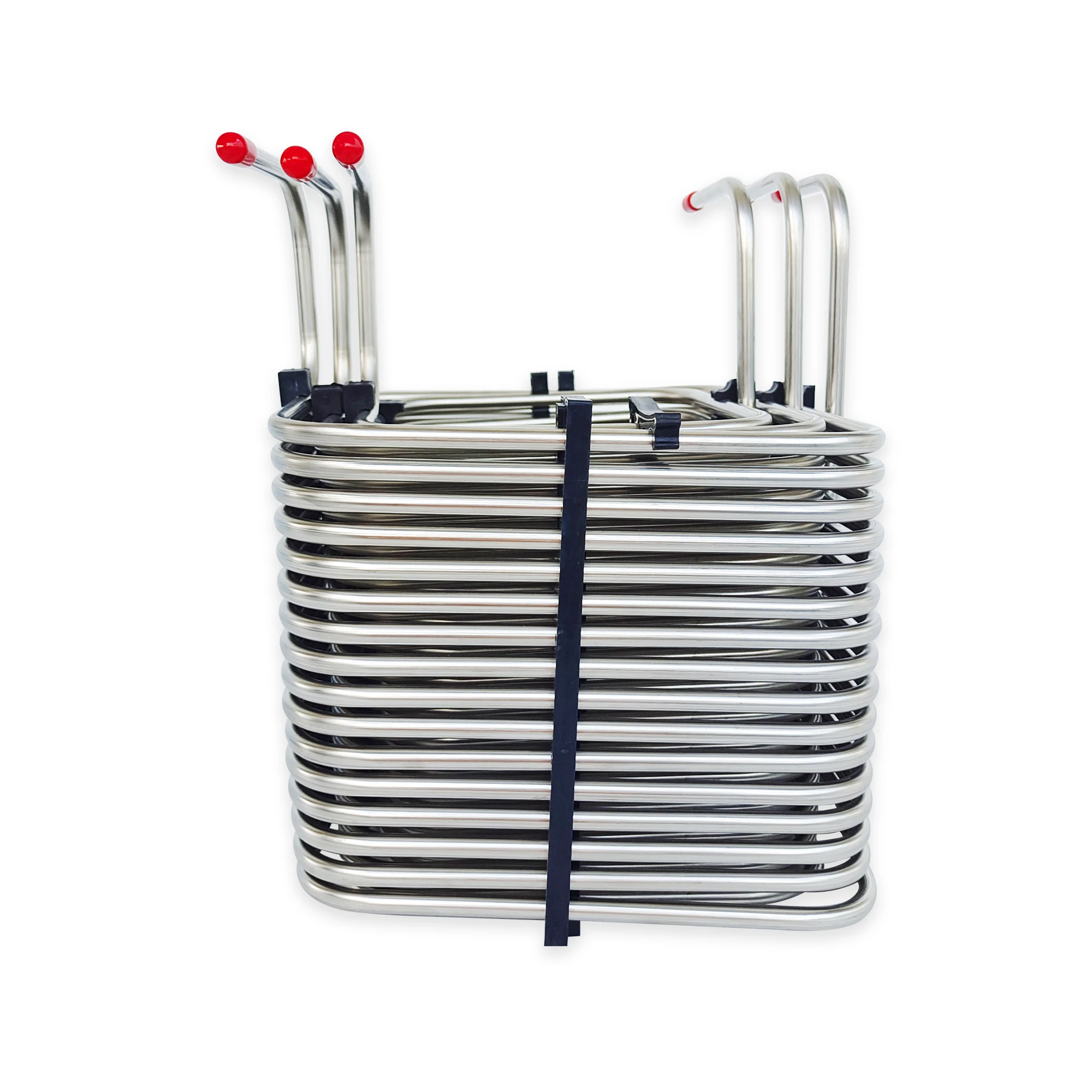 3-way square stainless steel cooling coil, 3-head cooling wine pipe, water-cooled beer machine pipe, draft beer machine