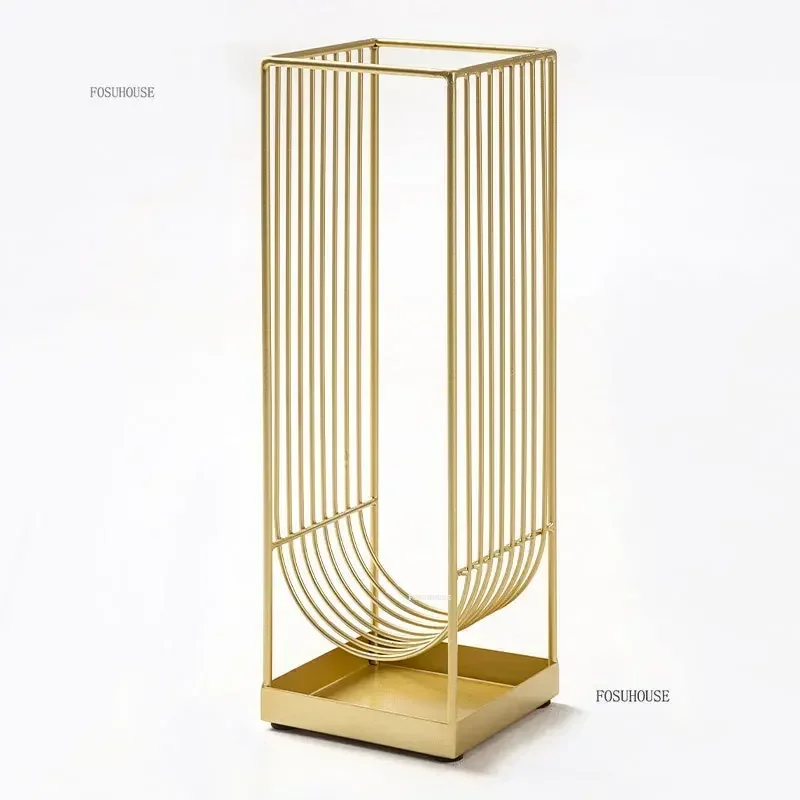 Modern Minimalist Storage Racks for Umbrellas Hotel Lobby Office Light Luxury Umbrella Stands Entrance Umbrella Storage Bucket