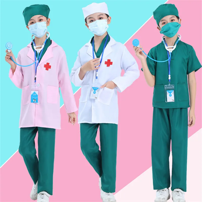 

Children's nurse clothing, doctor role-playing surgical clothing, professional anti epidemic performance clothing, white coat