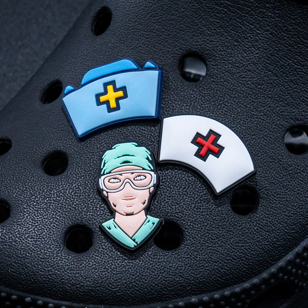 10 Stück Medizinische PVC-Schuhcharms für Clogs, Krankenschwester-Schuhzubehör, Herz-Uterus-Ornamente, Sandalen-Schnallendekorationen, Kindergeschenk – Detail 9