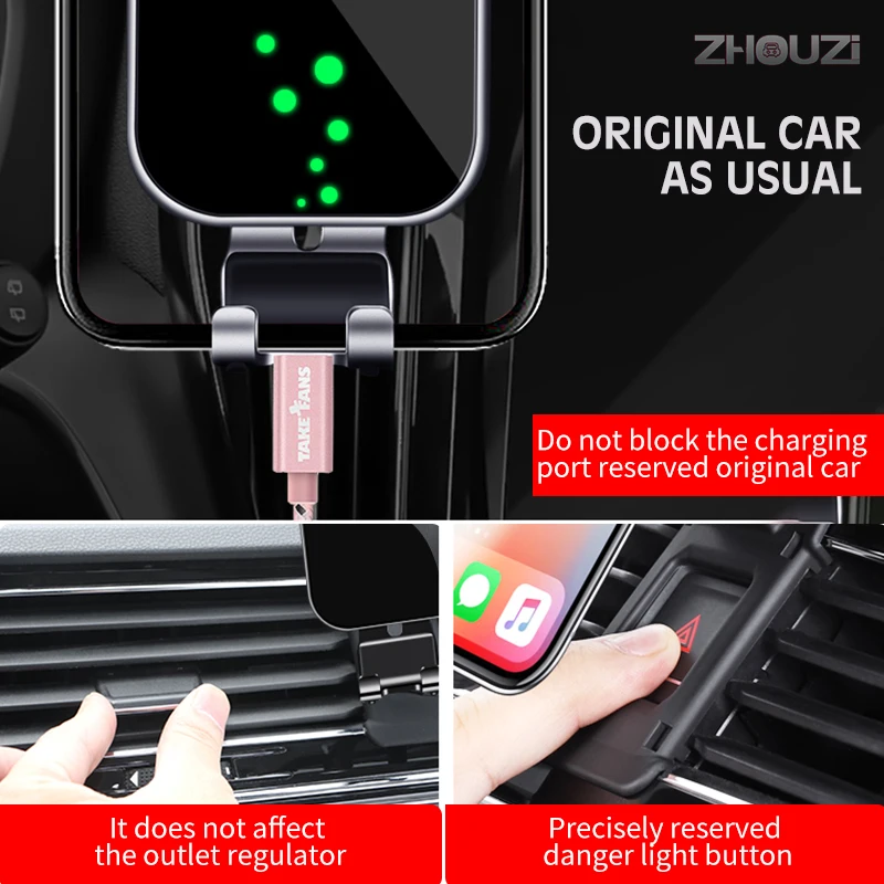 Car Mobile Phone Holder For Audi Q2-Special Mounts GPS Stand Gravity Navigation Bracket Auto Accessories