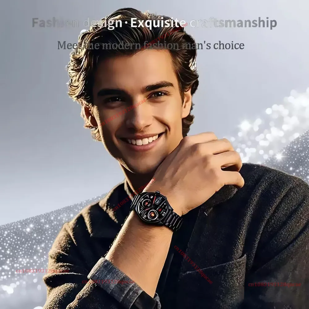 Nuovo Smartwatch 2026 per Uomo con Schermo AMOLED HD, GPS, Tracciamento del Movimento, Frequenza Cardiaca, Chiamate Bluetooth, Impermeabile per Android iOS - immagine 4