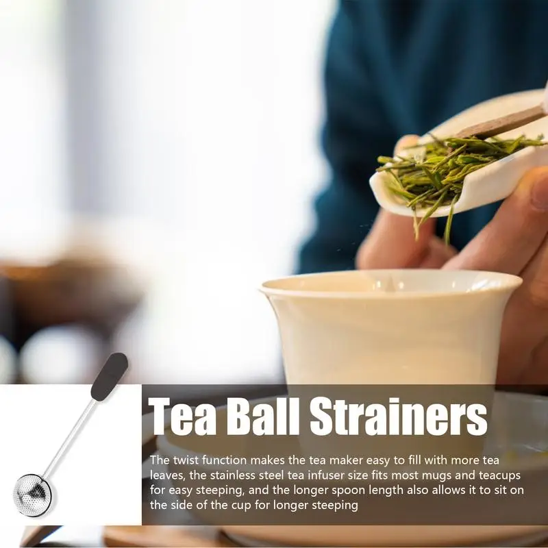 Tea Ball Strainer Stainless Steel Tea Leak Maker Accessories For Drinkers Loose Leaf Infuser Diffusers For