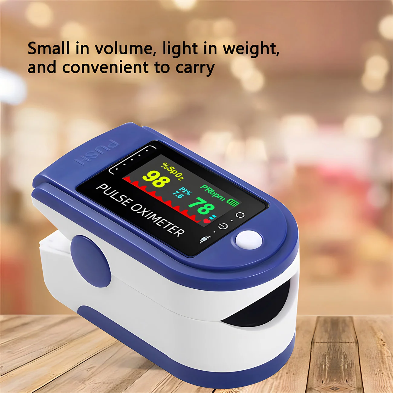 Portable Digital Finger Pulse Oximeter LED Blood Oxygen Heart Rate Health Diagnostic Monitor Tool