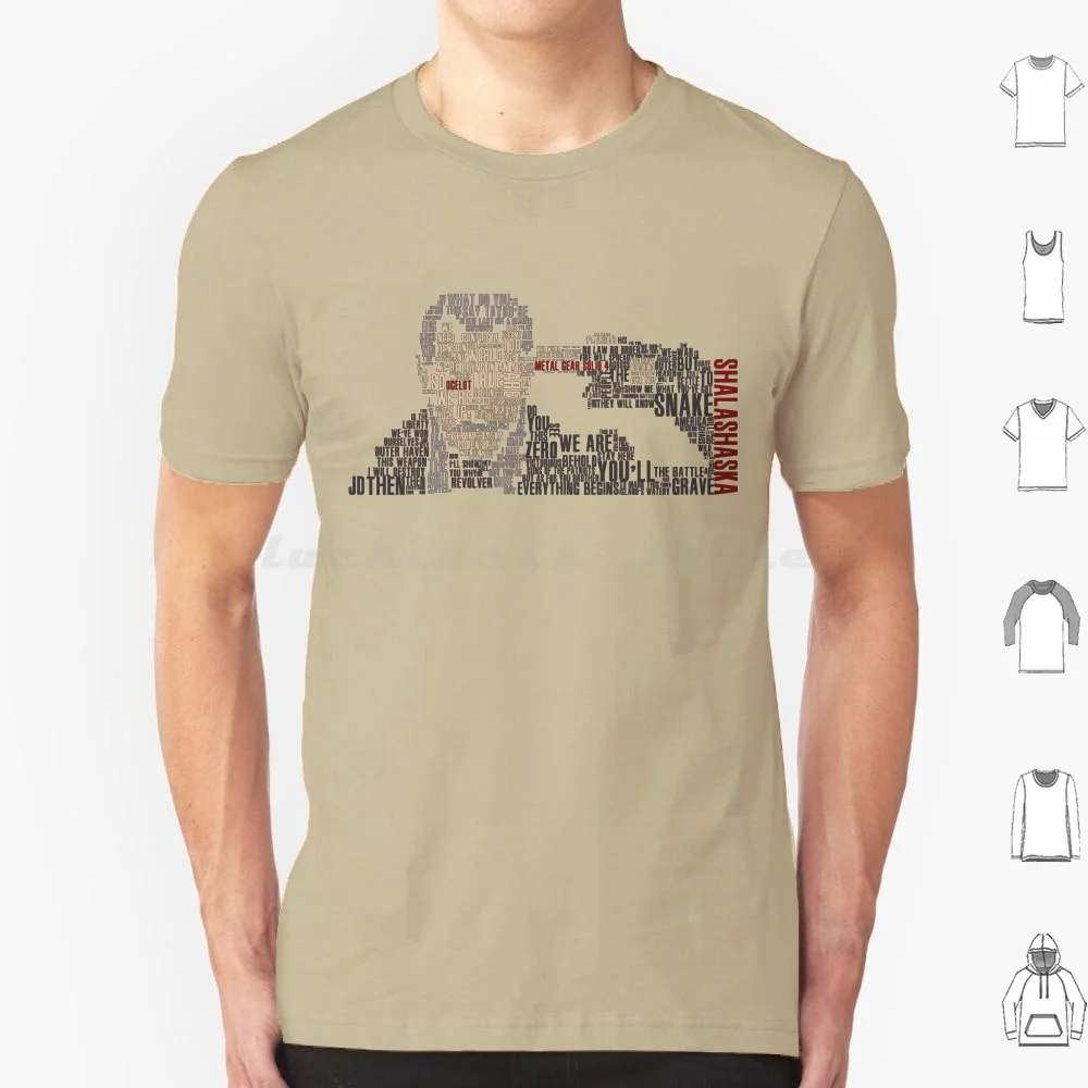 Metal Gear Solid 4-Liquid Ocelot T Shirt 6Xl Cotton Cool Tee Mgs4 Metal Gear Solid 4 Liquid Snake Ocelot Liquid Ocelot Video