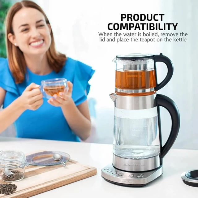 1 Liters Electric Glass Tea Kettle. Fast Water Boiler. BPA-FREE Stainless  Steel & Borosilicate Glass, BPA Free - AliExpress