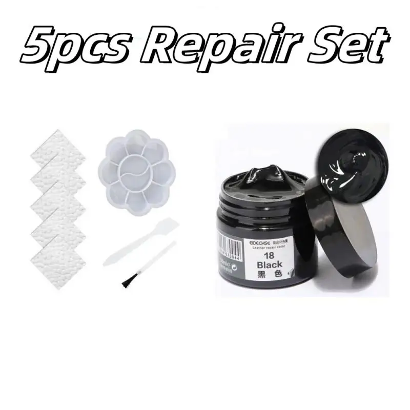 Leather Repair Gel Leather Repair Kit 5pcs Car Care Kit Liquid Leather Skin Refurbish Repair Tool Auto Seat Sofa Coat Holes Scratch Cracks Restoration For Shoe Repair