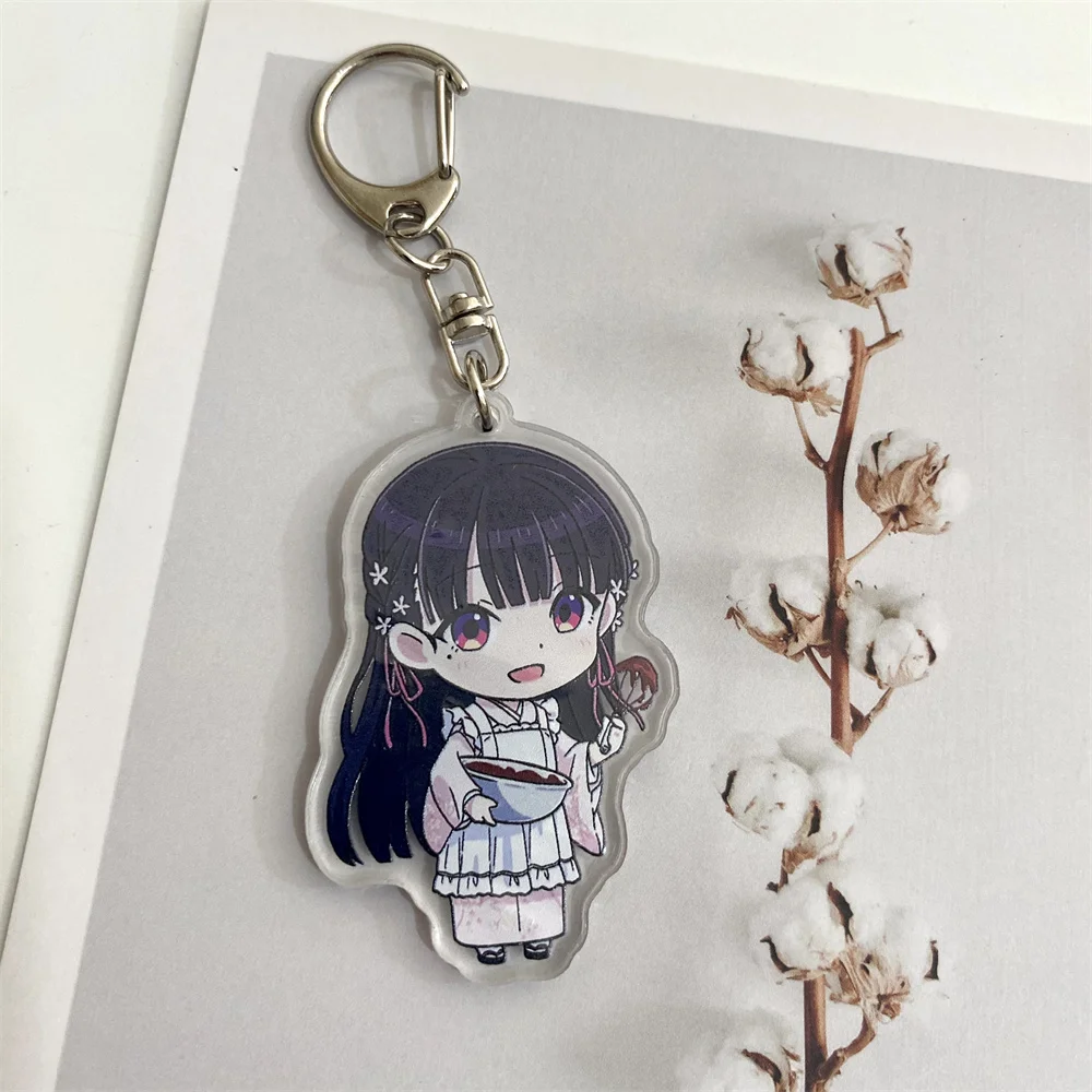 Anime My Happy Marriage Keychain Cartoon Cute Figure Acrylic Key Chain Man Keyring Couples Pendant Women Accesorios Prop Badge