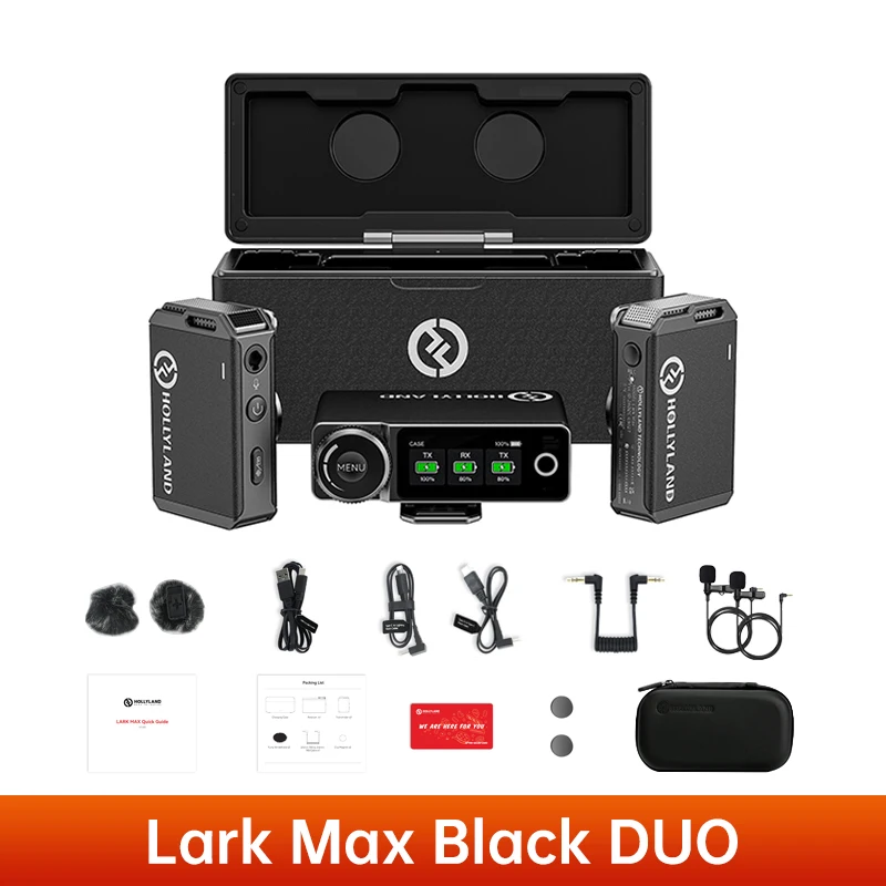 Hollyland LARK MAX ワイヤレスラベリアマイク Hollyland Lark Max Wireless Lavalier Microphone System with