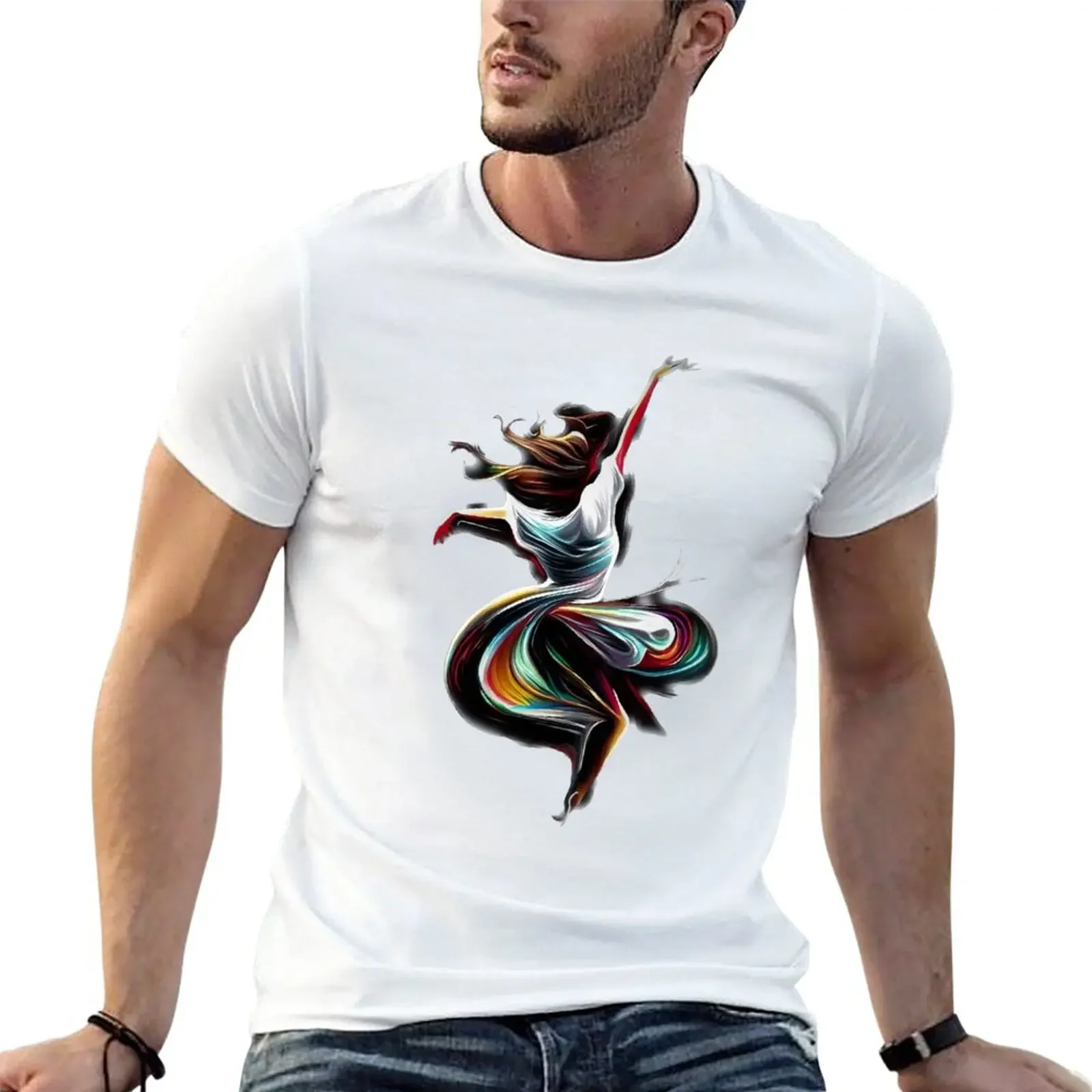 

New Dancing T-Shirt boys animal print shirt black t shirts quick drying shirt mens champion t shirts