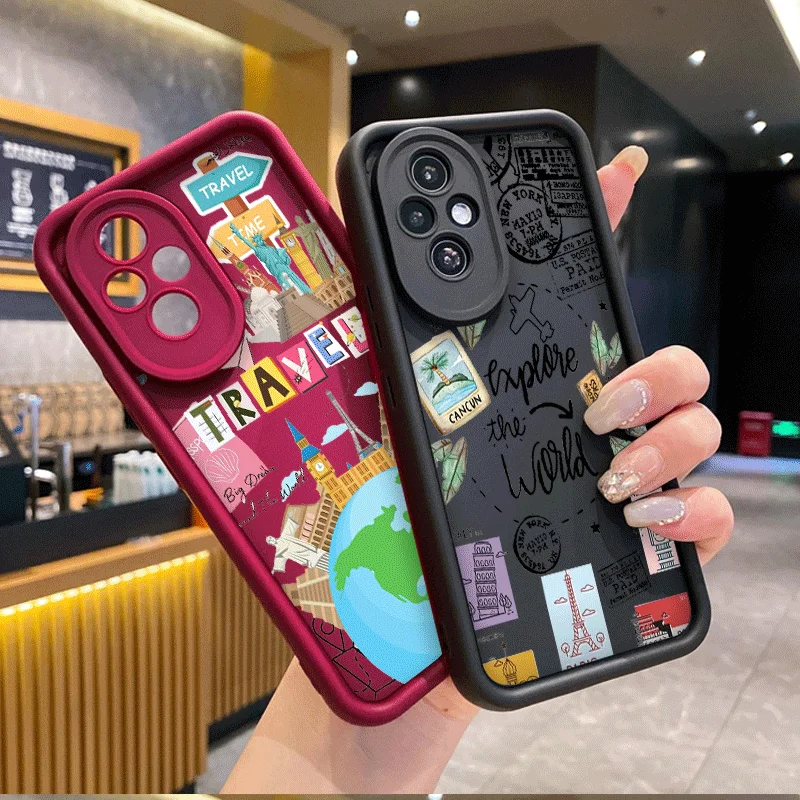 Minimalist Summer World Travel Soft Phone Case